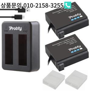 고프로 히어로 4 배터리용 AHDBT-401 및 듀얼 충전기 액션 카메라 액세서리 2x1600mAh
