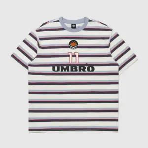 엄브로 UMBRO HBL 네오 브릿 스트라이프 반팔 티셔츠 블루 블리자드 UR121CRS22BBD
