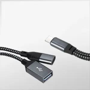 USB Type C OTG Y형 젠더 케이블 USB C M to USB 3.0