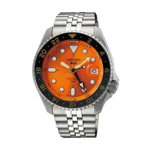 [세이코알바]세이코 남성 남자 오렌지 실버 오토매틱 메탈시계 SSK005K1