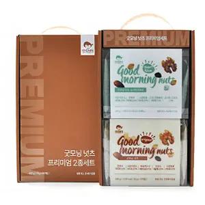 [딜픽]굿모닝너츠 하루한줌견과 오리지널+건포도 선물세트 1박스 총20봉