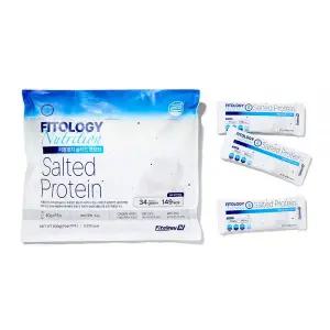 피톨로지 뉴트리션 솔티드 프로틴 휴대용 파우치 15포 | 이중 흡수 복합 단백질 34g 40g 1개
