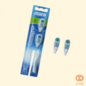 오랄비전동칫솔모 크로스액션 파워 B1010-2 교체모 2개입