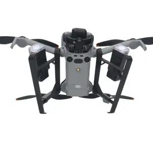 DJI Mini 5 Pro용 높이 증가 삼각대 및 충전식 듀얼 라이트 서치라이트 야간 비행 조명 드론 액세서리