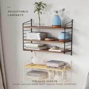 스트링 선반 거실 다용도 무타공 시스템 벽수납 포켓