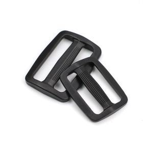 10pcs 플라스틱 버클 15mm/20mm/25mm/32mm/38mm/50mm 조정 가능 벨트 가방 액세서리 듀얼/트리