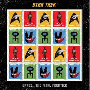 스타트렉 엔터프라이즈 클래식 TV 시트 20장 포에버 우표 스콧 513235 by USPS