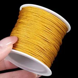 팔찌끈 매듭 밴딩 끈 실 염주줄 비탄성 염주 어스옐로우 1.0mm