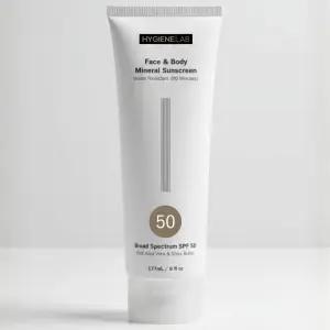 위생랩 EWG 인증 자외선 차단제 SPF 50 광범위 UVA /UVB 보호 화이트 캐스트 및 세이프 금지 알로에 베라