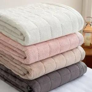 미니멀앤드 침대요 극세사  패드 겨울 침구 이불 SS/Q/LK 모모 번아웃 극세사 패드