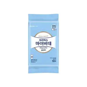 크리넥스 마이비데 클린케어 화장실용 물티슈 휴대형 10매 1개