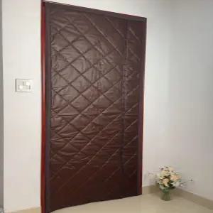 외풍차단 깔깔이방풍비닐 현관문 보온커튼 누빔 암막 창문 암막커튼 단열