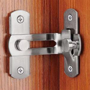 문 잠금 가드 래치 볼트 90도 스테인레스 스틸 토글 슬라이딩 헛간 와인 캐비닛 옷장 직각 장치