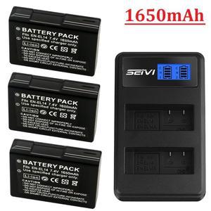 EN-EL14 배터리 니콘 P7800 D3400 D5500 카메라 1650mah