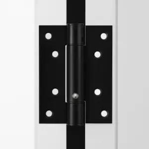 스톱도어클로저경첩스프링방문힌지100mm블랙 스텐경첩 자동닫힘경첩