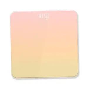 전자체중계 체중계 분홍 그라데이션 디지털