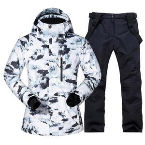리이옐레 남성 스키 재킷 바지 겨울 따뜻한 방풍 방수 야외 스포츠 스노보드 코트 스키복