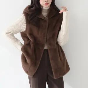 [피핀] 후드넥 퍼 베스트 #66745