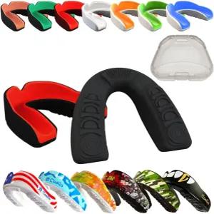 쿨로 스포츠 축구 하키 럭비 라크로스 복싱 MMA(무료 케이스 포함)를 위한 맞춤형 마우스피스(청소년 및 )