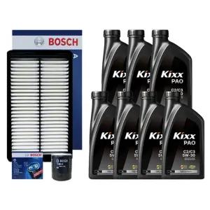 그랜드스타렉스 (TQ) 2.5 디젤 엔진오일 세트 (킥스 PAO 5W30 7L + 보쉬 필터 세트)