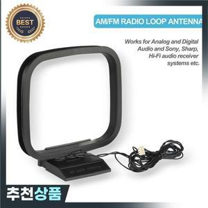 소니 호환 샤프 하이파이 스테레오 오디오 수신기 시스템용 미니  FM AM 라디오 안테나 360 신호 라인 루프