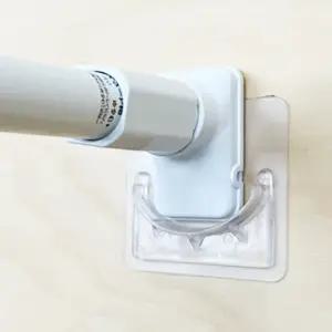 못없이 압축봉 걸이 커튼봉 고정 브라켓 홀더 2P