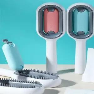 강아지 고양이 브러쉬 브러시 빗 물탱크 장모 단모 마사지 빗질 브러싱 털관리