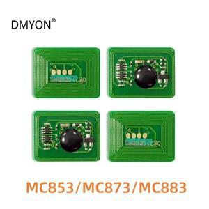 토너 카트리지 칩 MC853 OKI 리셋 리필 4 개