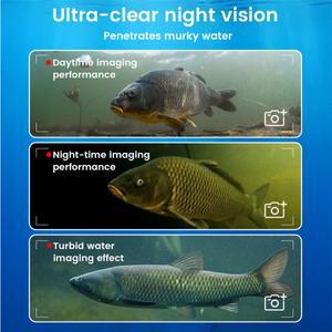 휴대용 수중 낚시 카메라 핸드헬드 1080P 4.3인치 LCD 어군탐지기 220 ° 야간 기능이 있는