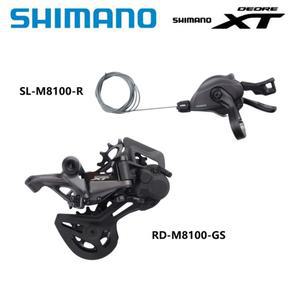SHIMANO Deore XT M8100 우측 변속 레버 12단 후방 MTB 자전거 SGS 12V