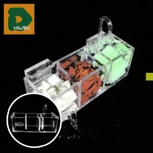 상면여과기 미니 아크릴 수족관 키우기 수질 정화 어항 순환 버블 물고기 관리 3구 암모니아 필터 산소