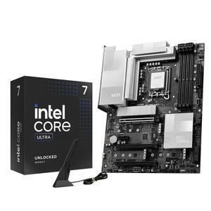마이크로 센터 CPU 마더보드 콤보 - 인텔 코어 울트라 7 265K 20코어 잠금 해제 데스크톱 프로세서(Msi PRO Z890-P WiFi Series LGA 1851 ATX 포함)