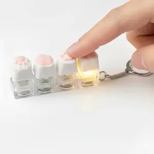 키보드키링 키캡키링 4구딸깍이 LED