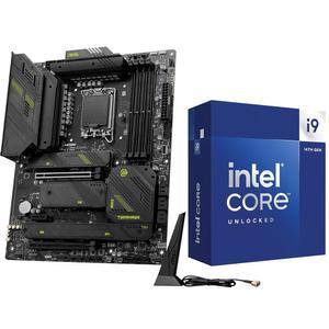 INDARL by Micro Center CPU 마더보드 인텔 i9-14900K 14세대 24코어 LGA 1700 데스크톱 프로세서 및 MSI MAG Z790 토마호크 MAX WiFi 게이밍
