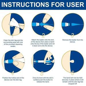 뷰티 도구 스킨 태그 리무버 두더지 효율적인 클렌징 면봉 제거 안전한 잎 피부 부드럽고 맑은 핫