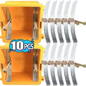 10PCS 다크 박스 수리 나사 고정 도구 86형 벽걸이 전기 플러그 스위치 콘센트 소켓 후면 카세트 교체 클립 키트