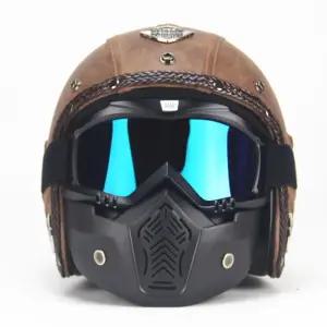 빈티지 할리라이더 헬멧 라이더 반모 블랙 마스크 오토바이