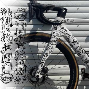 2025 자전거 스티커, 프레임 상단 튜브 장식용 반사 방수 사이클링 MTB 로드 바이크