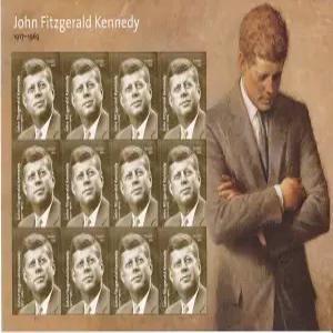 존 피츠제럴드 케네디 19171963 JFK 12장 일등 우편 영원히 우표 2017 스콧 5175