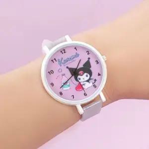 바늘손목시계 산리오 가벼운 실리콘 바늘시계 쿠로미 1P