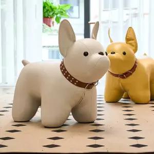 강아지 인테리어 스툴 의자 동물 카페 거실 소품 체어