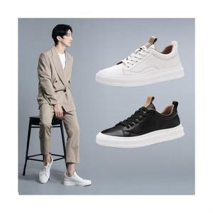 TCR 남성 소가죽 명품 스니커즈 블랙 화이트