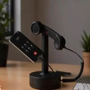 픽온 수화기이어폰 빈티지 인테리어 전화기 핸드폰