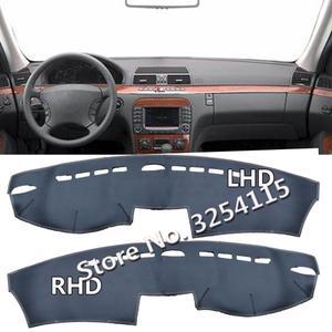 메르세데스 벤츠 S 클래스 W220, S280, CDI, S400, S500 용 가죽 대시보드 커버 패드, 자동차 액세서리