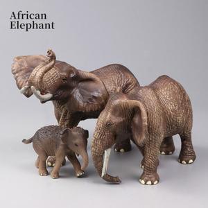몽테조이 어린이를  동물 모델 액션 피규어 야생 세계 견고한 시뮬레이션 매머드 코끼리 아시아 세트 교육