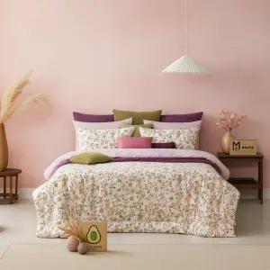 [롯데백화점]박홍근홈패션 오가닉 플라워 코튼 면 100 침구 풀세트 싱글(S) (160x210cm)