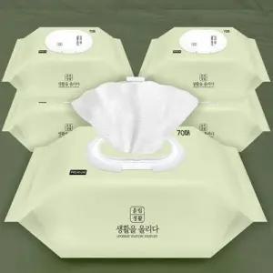 올림생활 프리미엄 물티슈 피톤치드향 엠보싱70매10팩 WF4D315