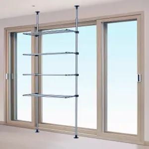 웰렉스 무타공 베란다 거실 발코니 수직폴 빨래건조대 SJG