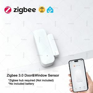 스마트 ZigBee 3.0 문 및 창문 센서 홈 보안 보호 열림/닫힘 감지기 (Tuya Smart 또는 Zigbee2MQTT용)
