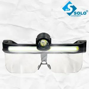 솔로 S-G500 LED 안경 라이트 낚시 캠핑 등산 USB-C타입 충전 탈착식 작업용 헤드라이트